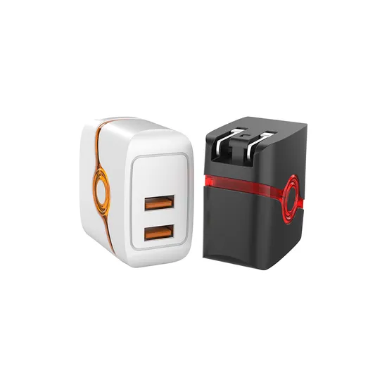 Caricatore domestico 18 W QC 3.0 bianco/nero 2 USB